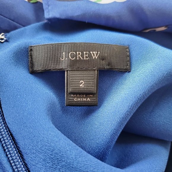 JCrew Ruffle Dress in Tropical Floral Sz 2 F3884 - Picture 4 of 6